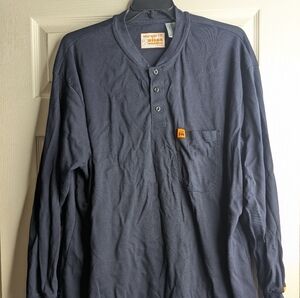 Wrangler Men's Riggs FR Henley Long Sleeve